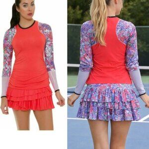 NWT Lucky In Love Women Tee Shirt Top Long Sleeve L Large